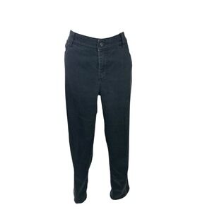Chico's Platinum Denim Black Jeans Size 2/ L  Reg Cotton Blend